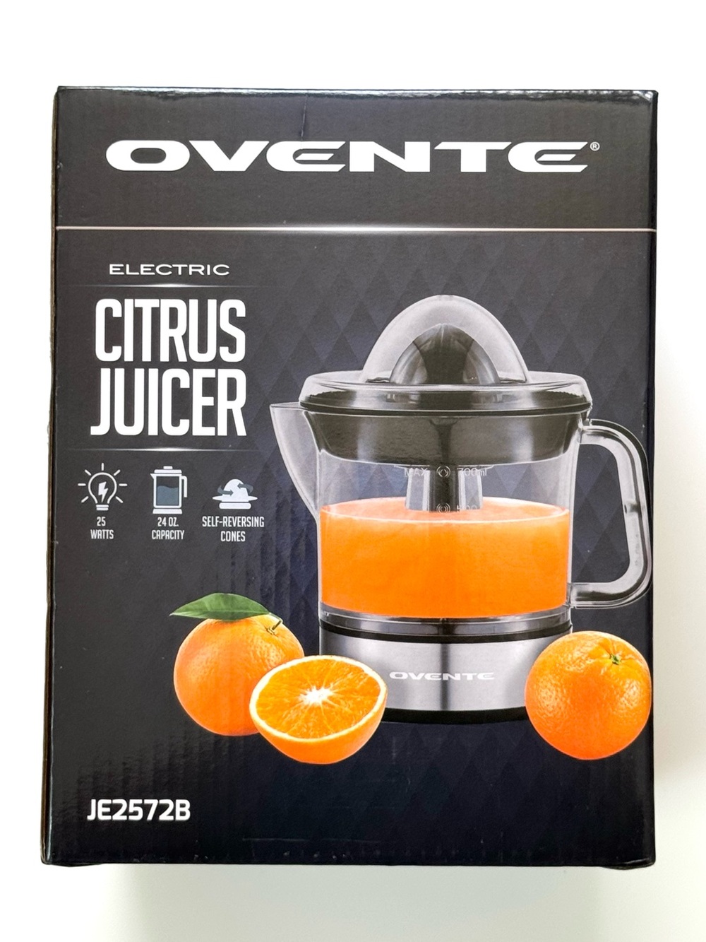Ovente Black Electric Citrus Juicer